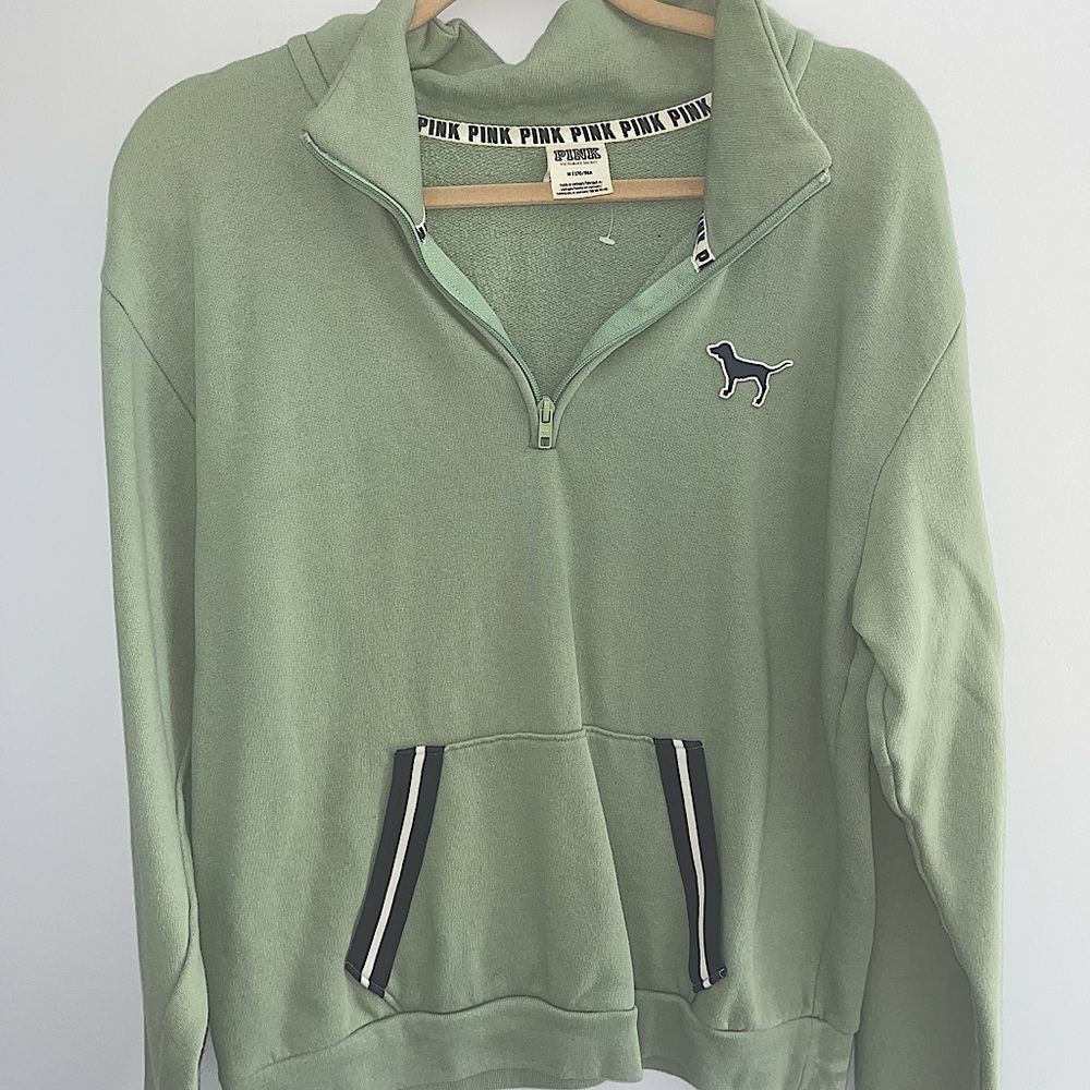 Mint colored PINK sweatshirt